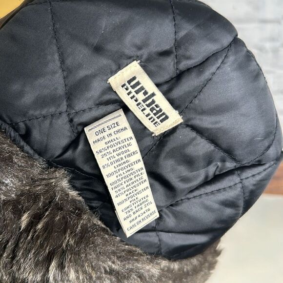 Urban Pipeline Plaid Wool Trapper Hat, Faux Fur - Picture 7 of 7